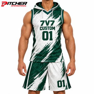 Maillot de football sans manches OEM pour hommes, uniforme de football 7v7 personnalisé sans manches, uniforme de football 7v7 sans manches avec faible MOQ - Product Image 1