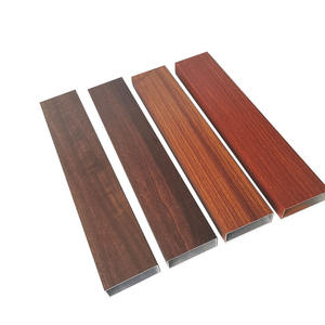 Partición decorativa de techo de paso cuadrado de tubo cuadrado de aluminio de grano de madera con servicios de procesamiento de corte y soldadura - Product Image 6