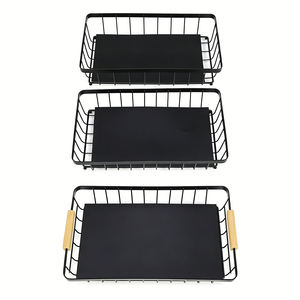 Panier organisateur multifonctionnel à 3 niveaux en métal réglable pour la maison ou les petites entreprises, robuste et durable - Product Image 2