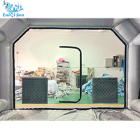 Produits tendance chauds cabine de pulvérisation Portable peinture de voiture garage poste de travail salles de peinture de voiture cabine de peinture gonflable