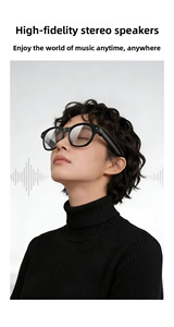 AI Smart <b>Glasses</b> D-Shaped Frame Plastic Titanium Real-Time Translation Voice Control Type-C Charging GY03 - Product Image 6