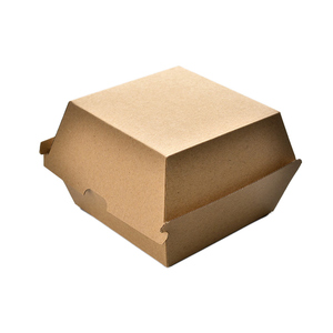 Burger Food Delivery Fruit Kraft Paper Box Fried Potato Waterproof 10x10