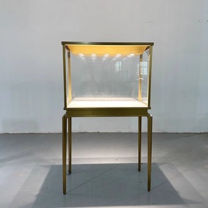 Exhibidor de Vidrio Rectangular con Iluminación LED, Ecológico y Duradero, de Lujo y Moderno, Marca HongMing, Vitrina Personalizada para Joyería Fina - Product Image 3