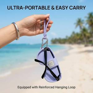 Étui à lunettes/lunettes de soleil en silicone créatif avec logo personnalisé, sac de rangement, étui de protection pour lunettes, pochette imperméable et durable - Product Image 5