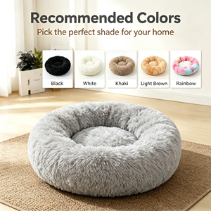 Coussin Apaisant Luxe 4cm en Fausse Fourrure pour Animaux, Toutes Saisons, Lavable, Antidérapant, Tapis Amovible S/M/L pour Chiens et Chats, Vente en Gros OEM - Product Image 3