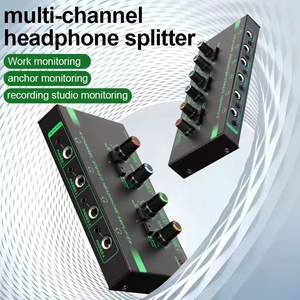 Amplificateur audio stéréo pour casque compact à 4 canaux et 6 canaux, amplificateur pour écouteurs - Product Image 4