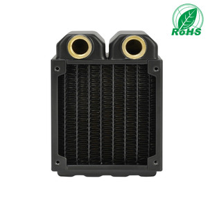Radiador de Refrigeración por Agua Yingbo de 45 mm, Disipador de Calor de Cobre de Doble Capa, Ventilador de 80 mm, Aletas de Cobre Púrpura CRD8-45R - Product Image 1