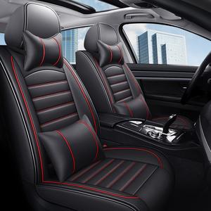 Juego Completo de Fundas de Asiento de Coche Deportivas Universales de Alta Calidad, Impermeables, Giratorias 360 Grados, de Cuero PU con Cojín y Almohada para Reposacabezas - Product Image 2
