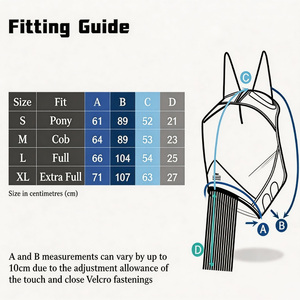 Masque anti-mouches pour <span class=keywords><strong>chevaux</strong></span>, style bonnet, respirant, en maille douce, rembourré, protection UV, anti-insectes, couvrant entièrement la tête, avec oreilles. - Product Image 3