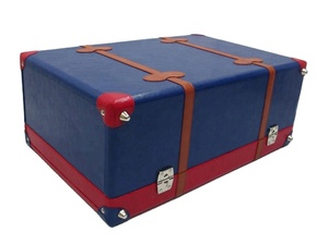 Cajas de maletero decorativas de piel sintética modernas <span class=keywords><strong>Maletas</strong></span> de almacenamiento de combinación de colores agradables - Product Image 3