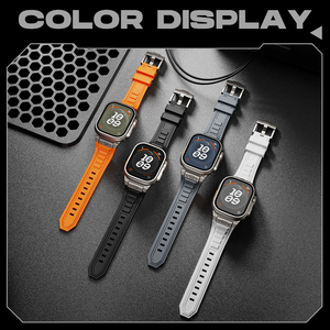 สายนาฬิกาซิลิโคนสไตล์ Tactical พร้อมตัวเชื่อมต่อสแตนเลส สำหรับ Apple Watch Ultra 2 41 มม. 45 มม. 49 มม. และ IWatch ทุกซีรีส์ - Product Image 5