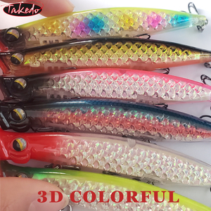 TAKEDO-Leurre de pêche 3D coloré, appât de 11cm, 13g, avec 8 # hameçon, tête de serpent, HG19 - Product Image 3