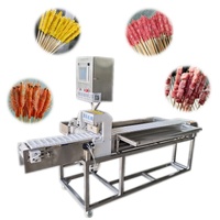 Machine à brochettes de kebab entièrement automatique, machine à brochettes de kebab doner, machine à brochettes de kebab barbecue
