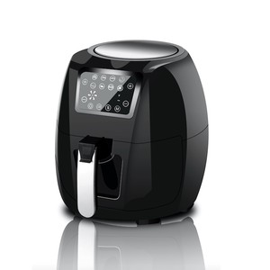 5.5L 1700W touch screen kitchen air-pots Air Fryer oven with Instructions and menus