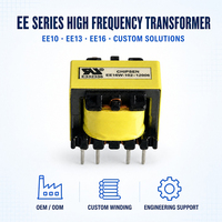 Transformateur de puissance à noyau de ferrite monté sur circuit imprimé, transformateur haute fréquence EE16 230V 12V 24V 48V