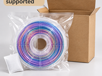 Filamen Printer 3D Cyan Silk PLA 1.75mm 1kg, Hasil Akhir Mengkilap Sutra Konsisten, Gulungan Spool untuk Pencetakan FDM, Cocok untuk Properti Cosplay