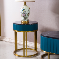 Table basse en marbre de style nordique, combinaison de meuble TV, support TV, longueur 200 cm, plateau élégant
