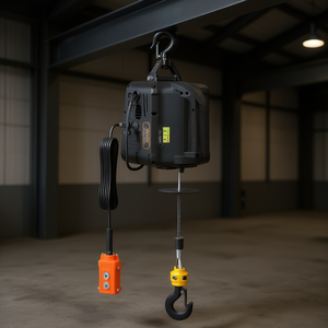 Polipasto Eléctrico Vevor de 1500W, 1100 Libras, Altura de Elevación de 22.9 Pies, Control Remoto con Cable, Cable de Acero - Product Image 2