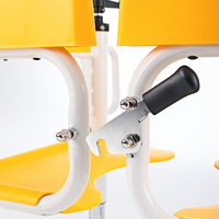 Chaise élévatrice manuelle, avec roulettes, pour toilettes, appareil médical
