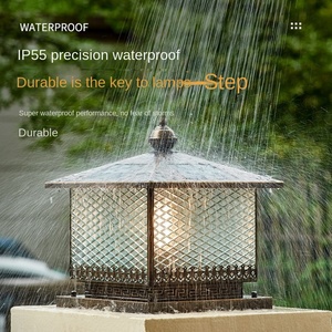 Luces de jardín solares modernas y minimalistas para exteriores, impermeables, IP65, Led para iluminación de patio, lámpara de pilar de jardín Led para exteriores - Product Image 5