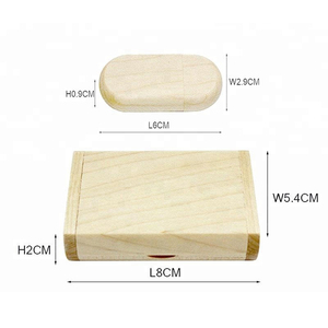 Clé USB promotionnelle en bois pour entreprise, 32 Go, 64 Go, 128 Go, USB 3.0, ellipse en bois, avec logo personnalisé - Product Image 5