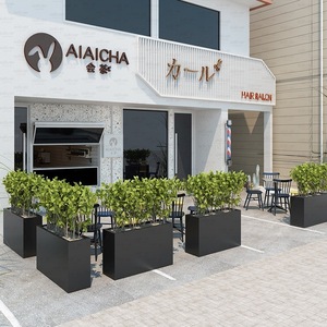 Maceta de Fibra de Vidrio Ecológica de Diseño Clásico Europeo, Maceta Redonda de Piedra Arenisca para Exteriores/Interiores, para Jardín, Hotel, Uso en Interiores - Product Image 2