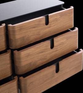 <span class=keywords><strong>Commode</strong></span> <span class=keywords><strong>haute</strong></span> pour bébé à 6 tiroirs en bois de pin écologique, <span class=keywords><strong>commode</strong></span> de chambre à coucher pour le rangement des vêtements de bébé ENF E0 - Product Image 4