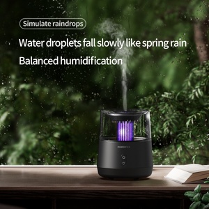 Diffuseur d'arômes ultrasonique le plus récent avec effet pluie et lumière de bougie, machine à parfum pour huiles essentielles - Product Image 4