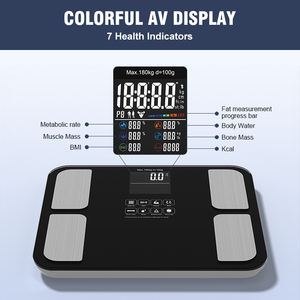 Neuheit: Smarte Bluetooth-Körperfettwaage mit LCD/LED-Display, 180 kg, Elektronische Waage mit <span class=keywords><strong>BMI</strong></span> - Product Image 2