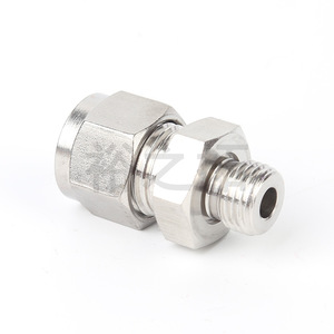 Conector de compresión de acero inoxidable con rosca NPT, tipo recto y rígido para conductos - Product Image 4