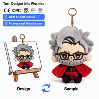 CE CPC Créez vos propres porte-clés en peluche, pendentifs personnalisés, mini poupées en peluche Kpop mignonnes, jouets en peluche doux, porte-clés en peluche personnalisés
