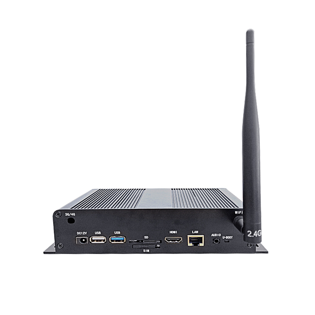 Metal Shell House Android A40 Smart Media Player Box Wifi Free Remote Control Ads Management Software for Tv Advertising Screen