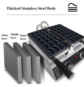 Machine professionnelle <span class=keywords><strong>à</strong></span> gaufres en forme de boules en acier inoxydable, appareil de cuisson pour gâteaux éponge et snacks, appareil de cuisine - Product Image 4