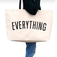 Sacs de courses réutilisables personnalisés, sac fourre-tout en toile de coton de luxe pour le week-end, sac fourre-tout surdimensionné pour un style de vie actif, sac fourre-tout sportif