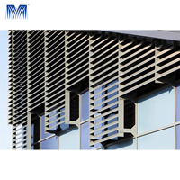 Décorations de fenêtres extérieures de balcon personnalisables, anti-poussière, faciles à nettoyer, ventilation, gravure laser 3D, persiennes en aluminium métalliques