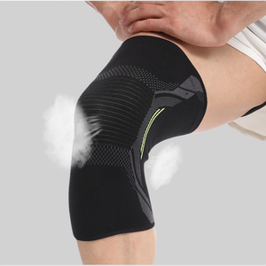 Rodillera de punto antideslizante de primera calidad para baloncesto, ciclismo, correr y actividades deportivas - Product Image 4