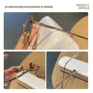 32057X バタフライパンク 大きめフレーム眼鏡 ダニャン眼鏡 処方箋眼鏡 女性用 超軽量 卸売 - Product Image 4