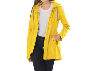 <strong>Women's</strong> Fashionable Customizable Waterproof PVC Coated <strong>Raincoat</strong> Adults Four Seasons 190T <strong>Nylon</strong> Fabric Outdoor Walking Hiking - Product Image 5