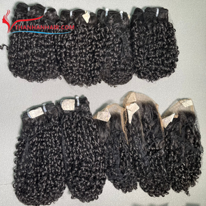 Vapeur Pixie Super Double Trame Trame Corps Vague Style Vietnamien Curl Cheveux Humains Remy Cheveux Qualité Non Synthétique Pas D'enchevêtrement - Product Image 4