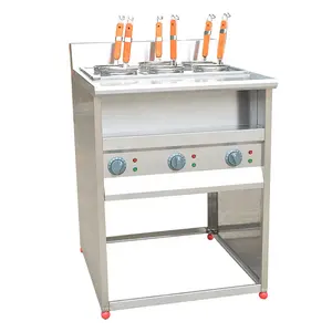 Manufacturer Commercial Electric Pasta Cooking Range 6 Basket Stand Gas Noodle Cooker