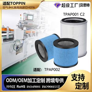 Best <b>Air</b> <b>Purifier</b> <b>Filter</b> Cartridges TPAP001 C2 TPAP002 H13 H12 H11 True <b>HEPA</b> Activated Carbon Pleated <b>Filter</b> Element - Product Image 4