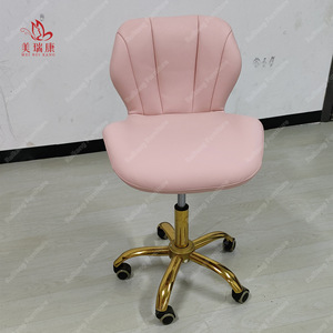 Silla de taburete de corte de pelo de barbería hidráulica de estilo de peluquería giratoria de altura ajustable con ruedas - Product Image 5