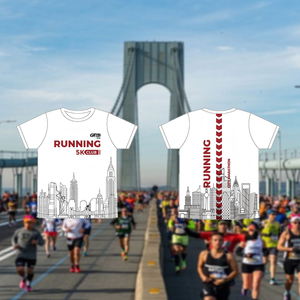 Free Design Samples New York City Sublimation Marathon Shirt Event Sports Running Dry Fit 100% <b>Polyester</b> <b>Tshirt</b> - Product Image 1
