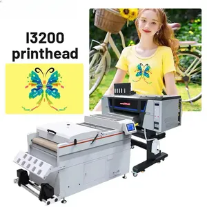 DTF printer i3200 flatbed garment printer 3d tshirt clothing imprimante dtf shaker and dryer dtg printer tshirt printing machine