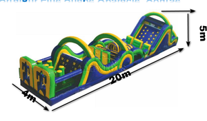 Carrera de obstáculos inflable con tema de neumáticos para eventos y alquileres al aire libre - Product Image 2