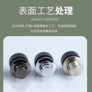 Spring-Loaded Concealed Drawer Handle Round Zinc Alloy Minimalist Easy Installation Cabinet <b>Door</b> Pull - Product Image 5