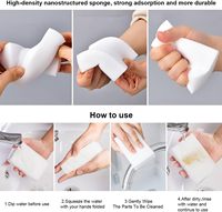 Éponge magique extra épaisse à usages multiples Tampons de nettoyage ménagers extra larges sans rayures Kit d'entretien des chaussures Éponge de nettoyage