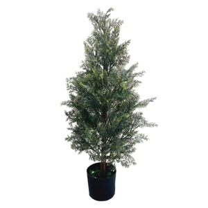 Árbol Artificial de Ciprés Topiario de Cedro de Planta en Maceta de Alta Calidad de 3-5 pies, Simulación de Artesanía de Tacto Real, Árboles en Maceta - Product Image 1