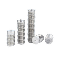 Vis de soudage sans tête en acier inoxydable 304, vis de soudage pleine, filetage PT, goujon de soudage par décharge de condensateur pour tôle