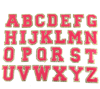 Nouveaux Patchs Lettres Brodés Thermocollants en Chenille Scintillante Violet Argenté 6,5 cm, Écologiques, en Tissu Non-Tissé 3D pour Chapeaux